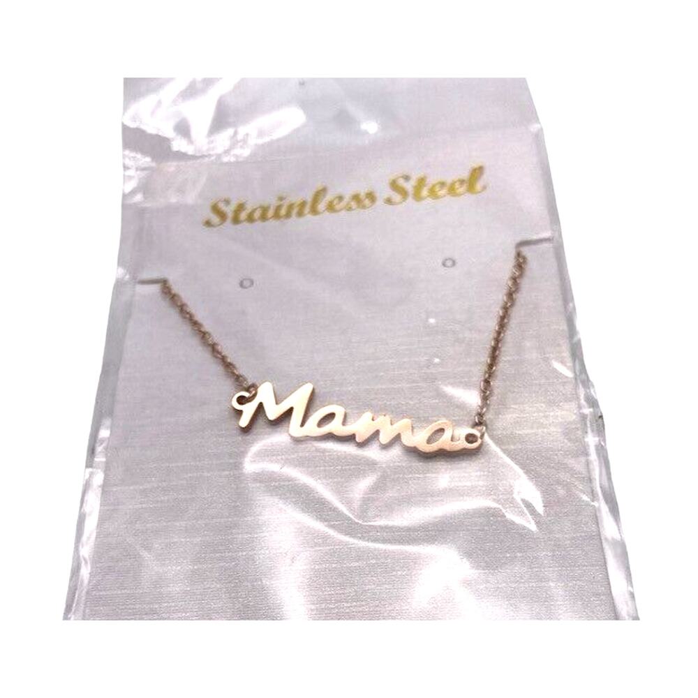 Stainless Steel Mama Bracelet Anklet In Package Rose Gold Tone Retro y2k Gift